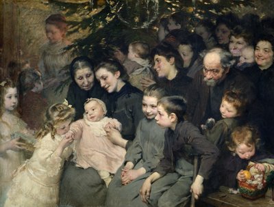 The Drop of Milk in Belleville: The Christmas Tree at the Dispensary, 1908 by Henri Jules Jean Geoffroy